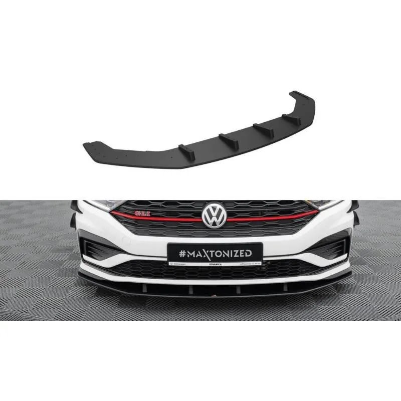 Maxton - Street Pro Lame Du Pare-Chocs Avant Volkswagen Jetta GLI Mk7 Noir-Rouge