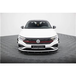 Maxton - Street Pro Lame Du Pare-Chocs Avant Volkswagen Jetta GLI Mk7 Noir-Rouge