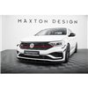 Maxton - Street Pro Lame Du Pare-Chocs Avant Volkswagen Jetta GLI Mk7 Noir-Rouge