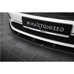 Maxton - Street Pro Lame Du Pare-Chocs Avant Volkswagen Jetta GLI Mk7 Noir-Rouge