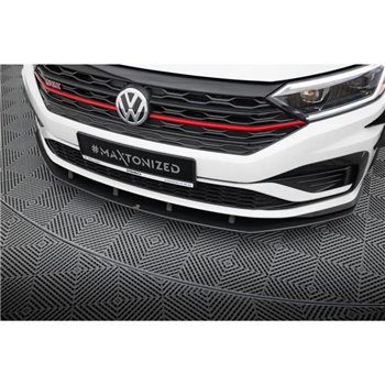 Maxton - Street Pro Lame Du Pare-Chocs Avant Volkswagen Jetta GLI Mk7 Noir-Rouge