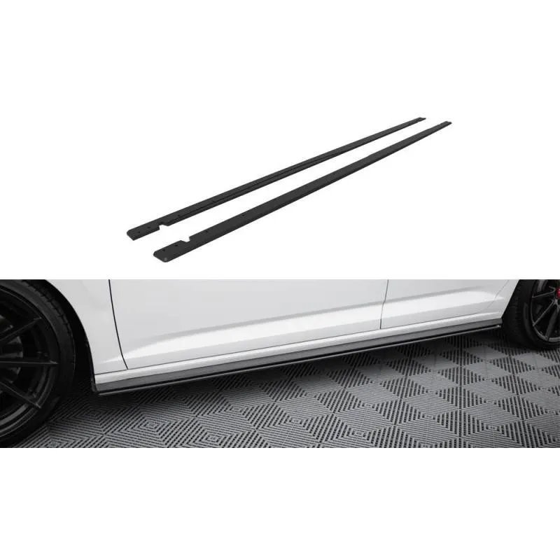 Maxton - Street Pro Rajouts Des Bas De Caisse Volkswagen Jetta GLI Mk7 Noir-Rouge