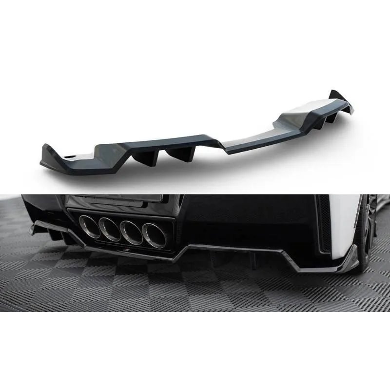 Maxton - Central Arriere Splitter (avec une barre verticale) Chevrolet Corvette C7