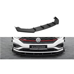 Maxton - Street Pro Lame Du Pare-Chocs Avant Volkswagen Jetta GLI Mk7 Noir + Rabats Brillant