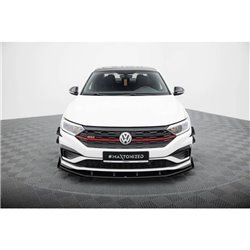 Maxton - Street Pro Lame Du Pare-Chocs Avant Volkswagen Jetta GLI Mk7 Noir + Rabats Brillant 