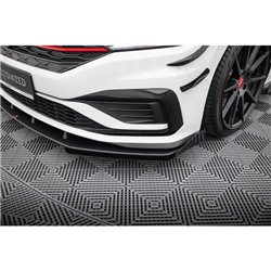 Maxton - Street Pro Lame Du Pare-Chocs Avant Volkswagen Jetta GLI Mk7 Noir + Rabats Brillant 