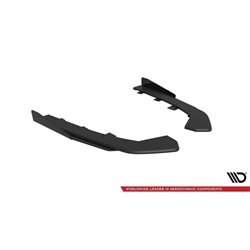 Maxton - Street Pro Lame Du Pare Chocs Arriere Volkswagen Jetta GLI Mk7 Noir-Rouge + Rabats Brillant