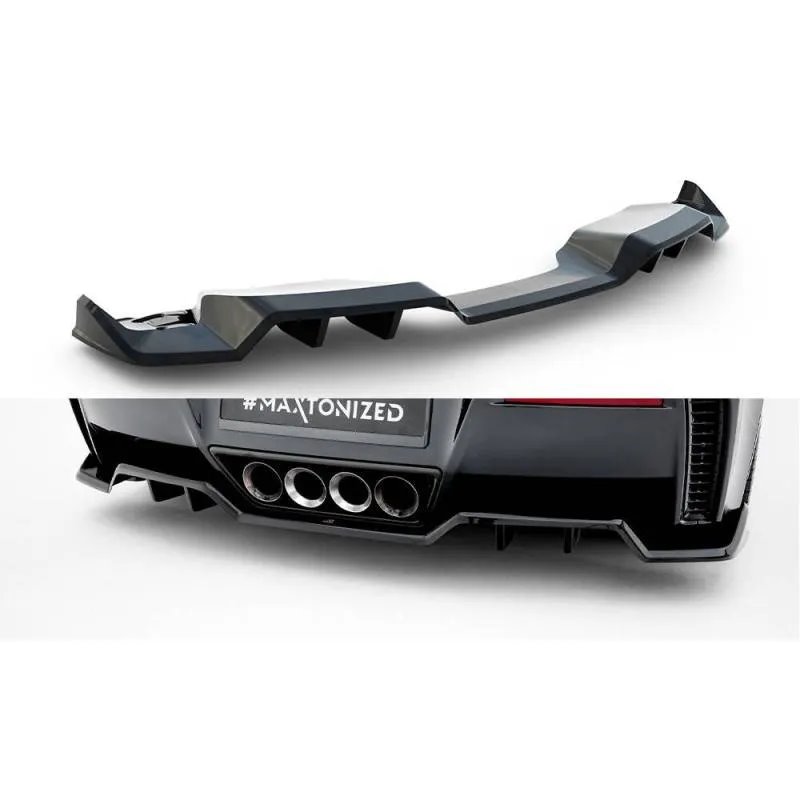 Maxton - Central Arriere Splitter (avec une barre verticale) Chevrolet Corvette Z06 C7