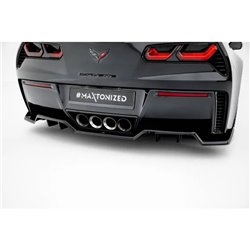 Maxton - Central Arriere Lame (avec une barre verticale) Chevrolet Corvette Z06 C7 