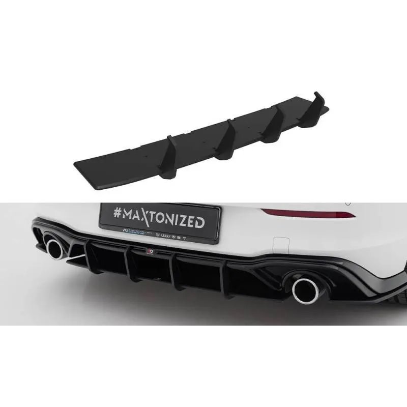 Maxton - Street Pro Central Diffuseur Arriere V.3 Volkswagen Golf GTI Mk8 Rouge
