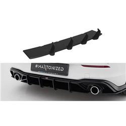 Maxton - Street Pro Central Diffuseur Arriere V.3 Volkswagen Golf GTI Mk8 Noir