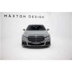 Maxton - Fibre de Carbone Lame Du Pare-Chocs Avant + ABS Lame BMW 7 M-Pack G11 Facelift 
