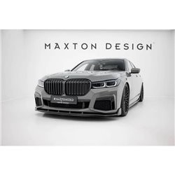 Maxton - Fibre de Carbone Lame Du Pare-Chocs Avant + ABS Lame BMW 7 M-Pack G11 Facelift 