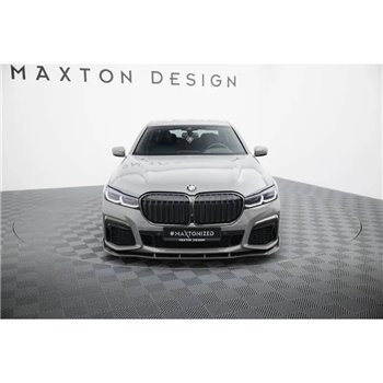 Maxton - Fibre de Carbone Lame Du Pare-Chocs Avant + ABS Lame BMW 7 M-Pack G11 Facelift 