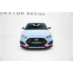Maxton - Street Pro Lame Du Pare-Chocs Avant Hyundai Veloster N Mk2 Noir-Rouge