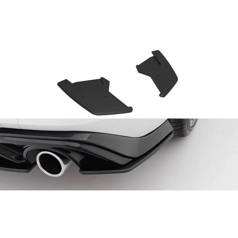 Maxton - Street Pro Lame Du Pare Chocs Arriere V.1 Volkswagen Golf GTI Mk8 Noir-Rouge