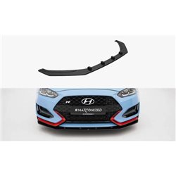 Maxton - Street Pro Lame Du Pare-Chocs Avant Hyundai Veloster N Mk2 Noir