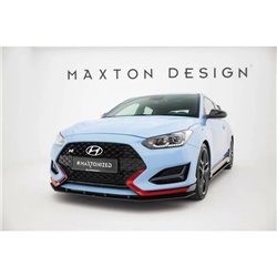 Maxton - Street Pro Lame Du Pare-Chocs Avant Hyundai Veloster N Mk2 Noir