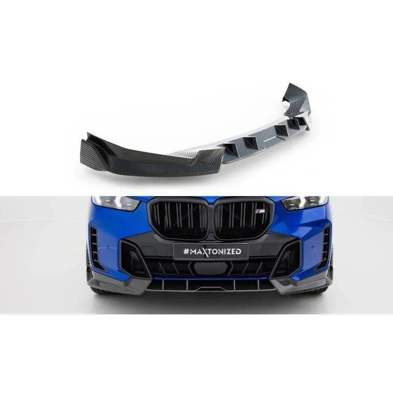Maxton - Fibre de Carbone Lame Du Pare-Chocs Avant BMW X5 M-Pack G05 Facelift