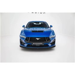 Maxton - Street Pro Lame Du Pare-Chocs Avant Ford Mustang GT Mk7 Noir-Rouge