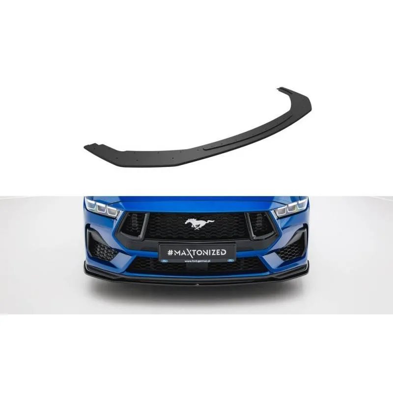 Maxton - Street Pro Lame Du Pare-Chocs Avant Ford Mustang GT Mk7 Noir