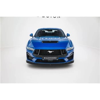 Maxton - Street Pro Lame Du Pare-Chocs Avant Ford Mustang GT Mk7 Noir