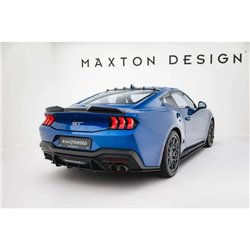 Maxton - Street Pro Lame Du Pare Chocs Arriere Ford Mustang GT Mk7 Noir-Rouge