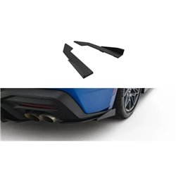 Maxton - Street Pro Lame Du Pare Chocs Arriere Ford Mustang GT Mk7 Noir-Rouge + Rabats Brillant