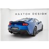 Maxton - Street Pro Central Diffuseur Arriere Ford Mustang GT Mk7 Noir-Rouge
