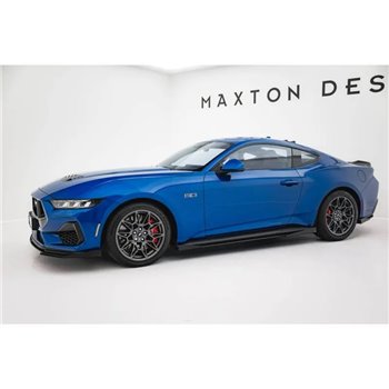 Maxton - Street Pro Rajouts Des Bas De Caisse Ford Mustang Dark Horse Mk7 Noir-Rouge + Rabats Brillant