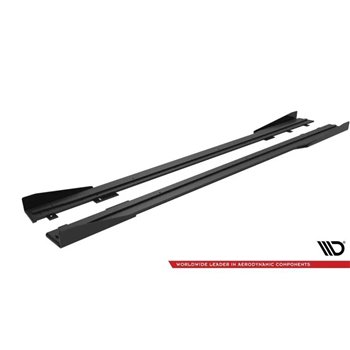 Maxton - Street Pro Rajouts Des Bas De Caisse Ford Mustang Dark Horse Mk7 Noir + Rabats Brillant 
