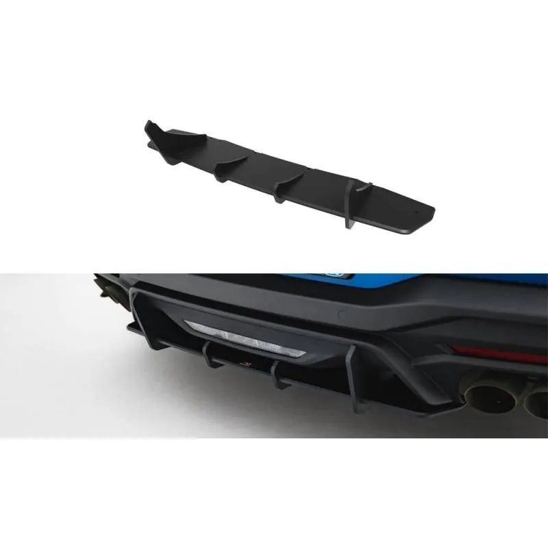 Maxton - Street Pro Central Diffuseur Arriere Ford Mustang GT Mk7 Noir