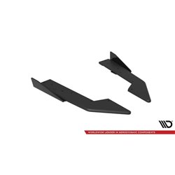 Maxton - Street Pro Lame Du Pare Chocs Arriere Ford Mustang GT Mk7 Noir + Rabats Brillant 