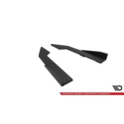Maxton - Street Pro Lame Du Pare Chocs Arriere Ford Mustang GT Mk7 Noir + Rabats Brillant 