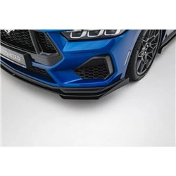 Maxton - Street Pro Lame Du Pare-Chocs Avant Ford Mustang GT Mk7 Noir-Rouge + Rabats Brillant