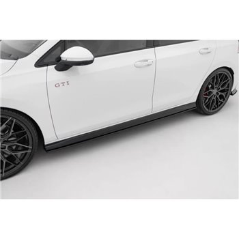 Maxton - Street Pro Rajouts Des Bas De Caisse V.2 Volkswagen Golf GTI / GTE / GTI Clubsport / R-Line Mk8 Noir-Rouge