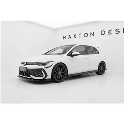 Maxton - Street Pro Rajouts Des Bas De Caisse V.2 Volkswagen Golf GTI / GTE / GTI Clubsport / R-Line Mk8 Noir-Rouge
