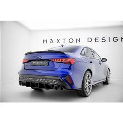 Maxton - Street Pro Lame Du Pare Chocs Arriere Audi S3 Sedan 8Y Facelift Noir