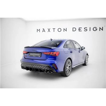 Maxton - Street Pro Central Diffuseur Arriere Audi S3 Sedan 8Y Facelift Noir