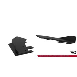 Maxton - Street Pro Lame Du Pare Chocs Arriere Audi S3 Sedan 8Y Facelift Noir + Rabats Brillant 