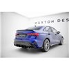 Maxton - Street Pro Central Diffuseur Arriere Audi S3 Sedan 8Y Facelift Noir-Rouge