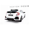 Maxton - Street Pro Lame Du Pare Chocs Arriere Honda Civic Sport Mk 10 Rouge