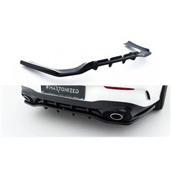Maxton - Arriere Splitter (avec une barre verticale) Mercedes-AMG CLA 35 / 45 Coupe / Shooting Brake C118 Facelift / X118 Faceli