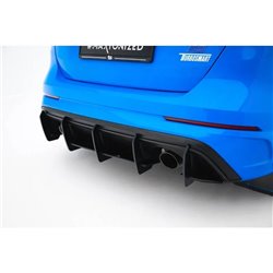 Maxton - Street Pro Central Diffuseur Arriere V.2 Ford Focus RS Mk3 (US-Spec Version) Rouge