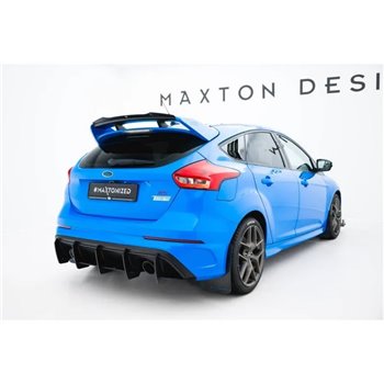 Maxton - Street Pro Central Diffuseur Arriere V.2 Ford Focus RS Mk3 (US-Spec Version) Noir-Rouge