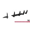 Maxton - Street Pro Central Diffuseur Arriere V.2 Ford Focus RS Mk3 (US-Spec Version) Noir-Rouge