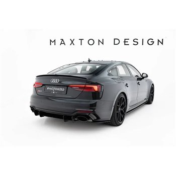 Maxton - Street Pro Lame Du Pare Chocs Arriere Audi RS5 Coupe / Sportback F5 Noir