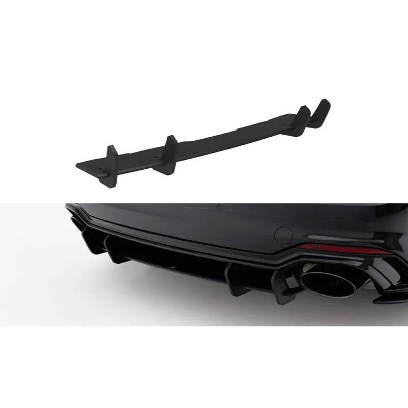 Maxton - Street Pro Central Diffuseur Arriere Audi RS5 Coupe / Sportback F5 Noir