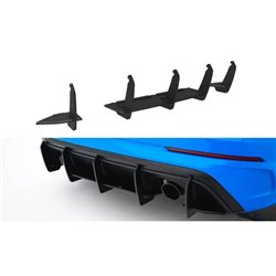 Maxton - Street Pro Central Diffuseur Arriere V.2 Ford Focus RS Mk3 (US-Spec Version) Noir