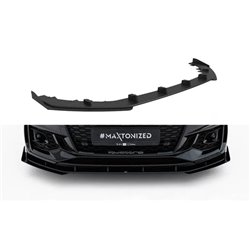 Maxton - Street Pro Lame Du Pare-Chocs Avant Audi RS5 Coupe / Sportback F5 Noir-Rouge + Rabats Brillant